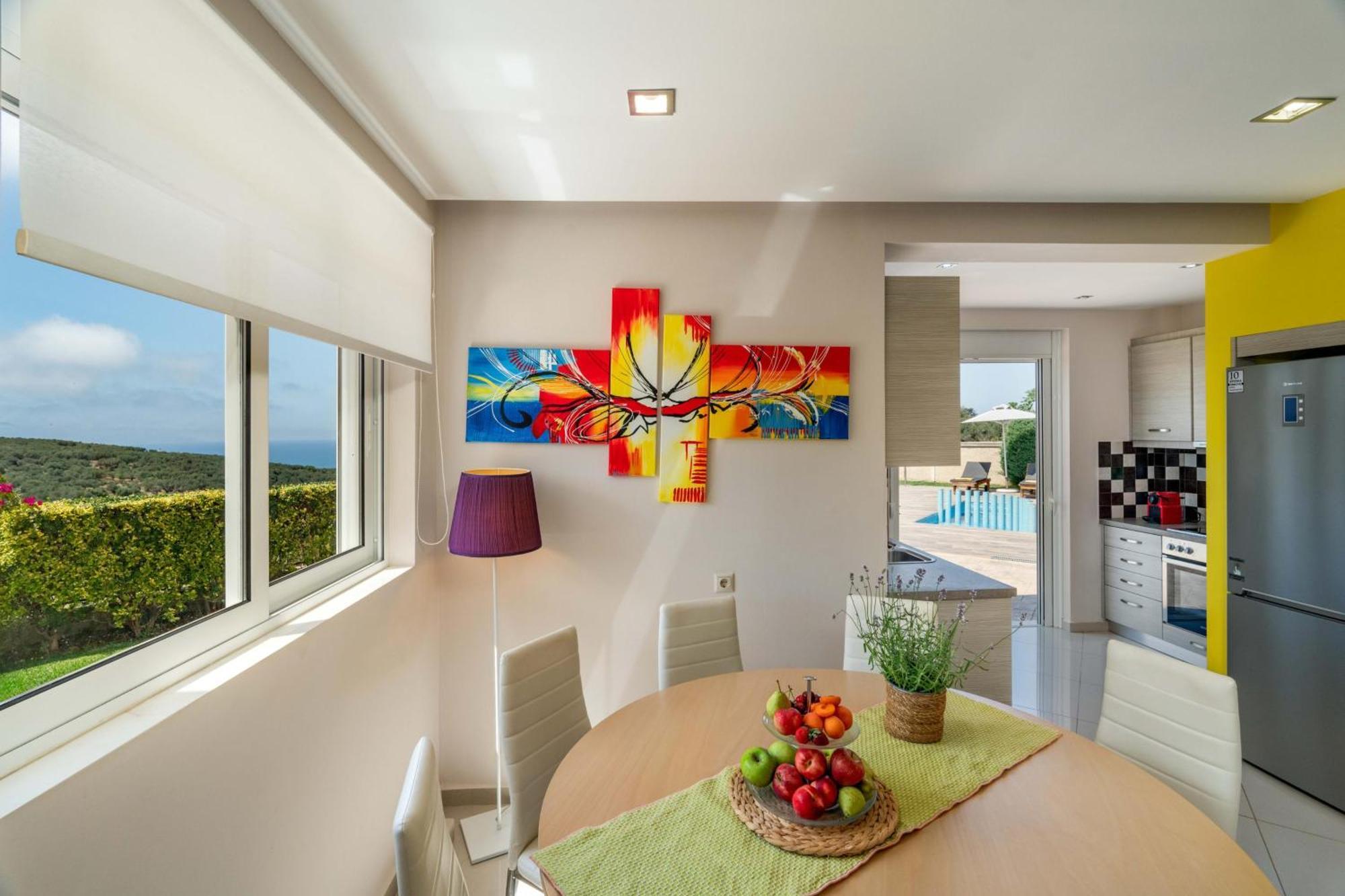 Villa Ariella With Sea View Agia Marina  Bagian luar foto