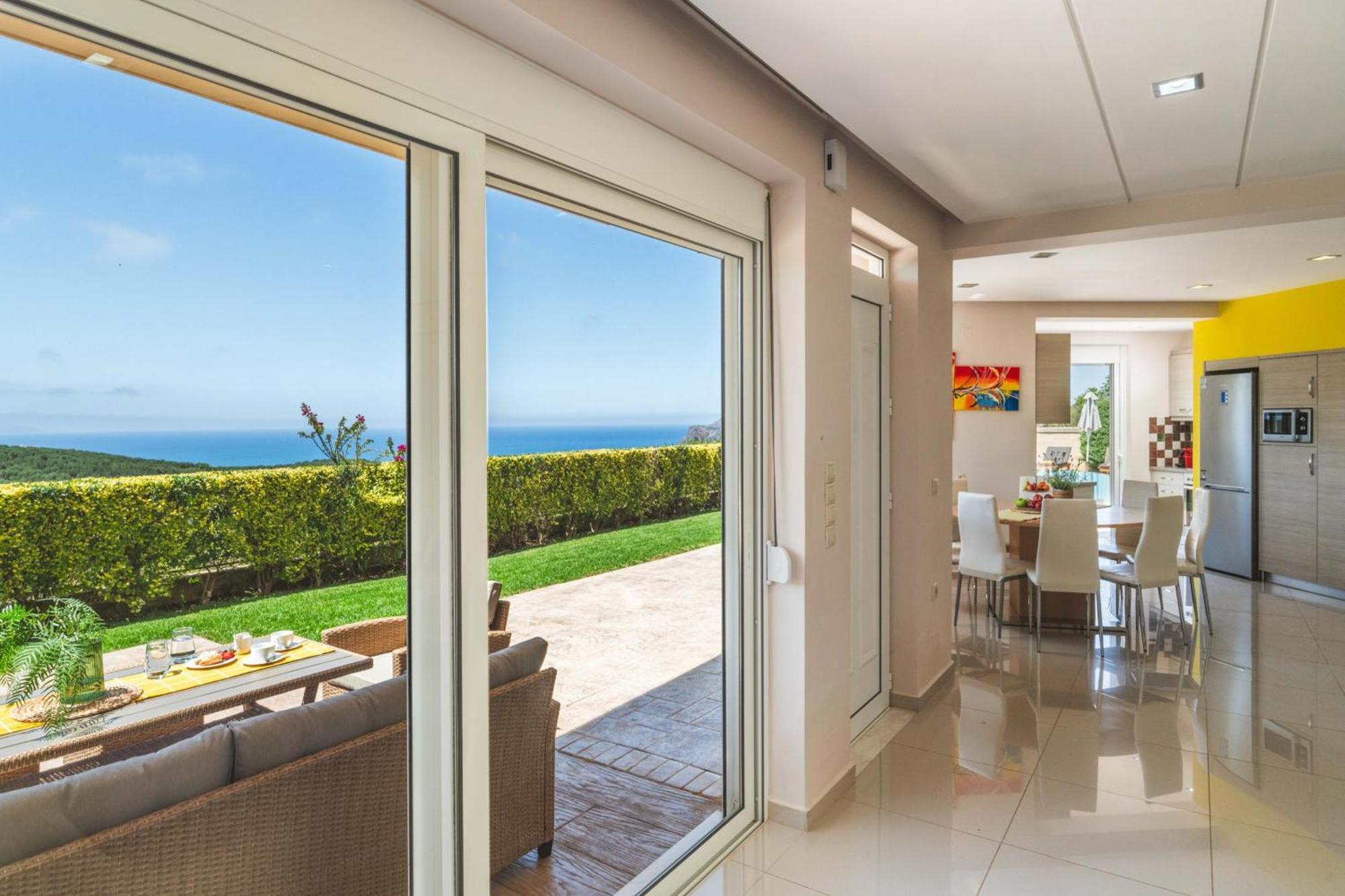 Villa Ariella With Sea View Agia Marina  Bagian luar foto