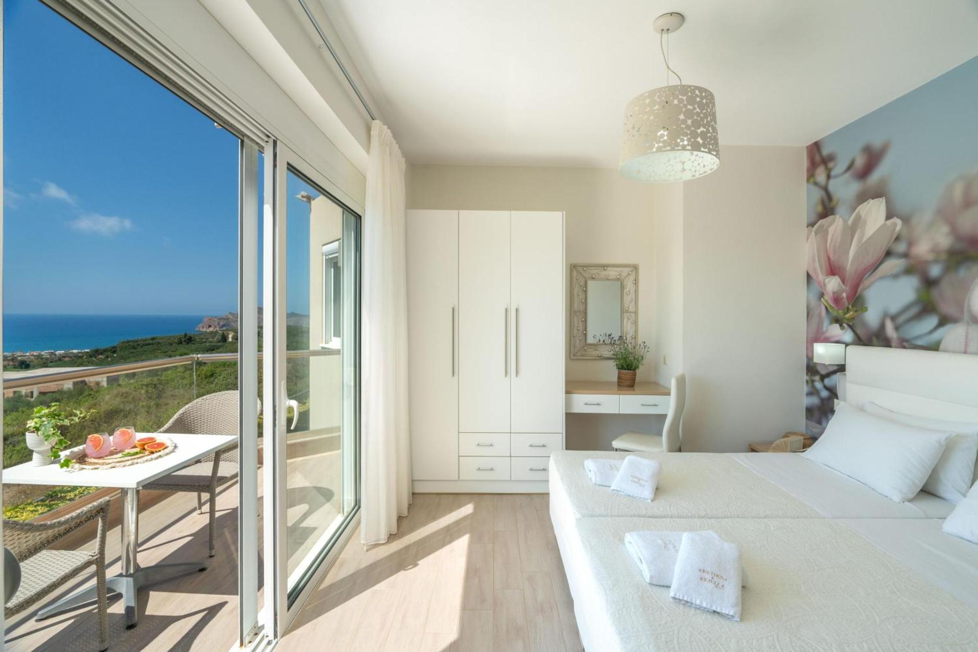 Villa Ariella With Sea View Agia Marina  Bagian luar foto