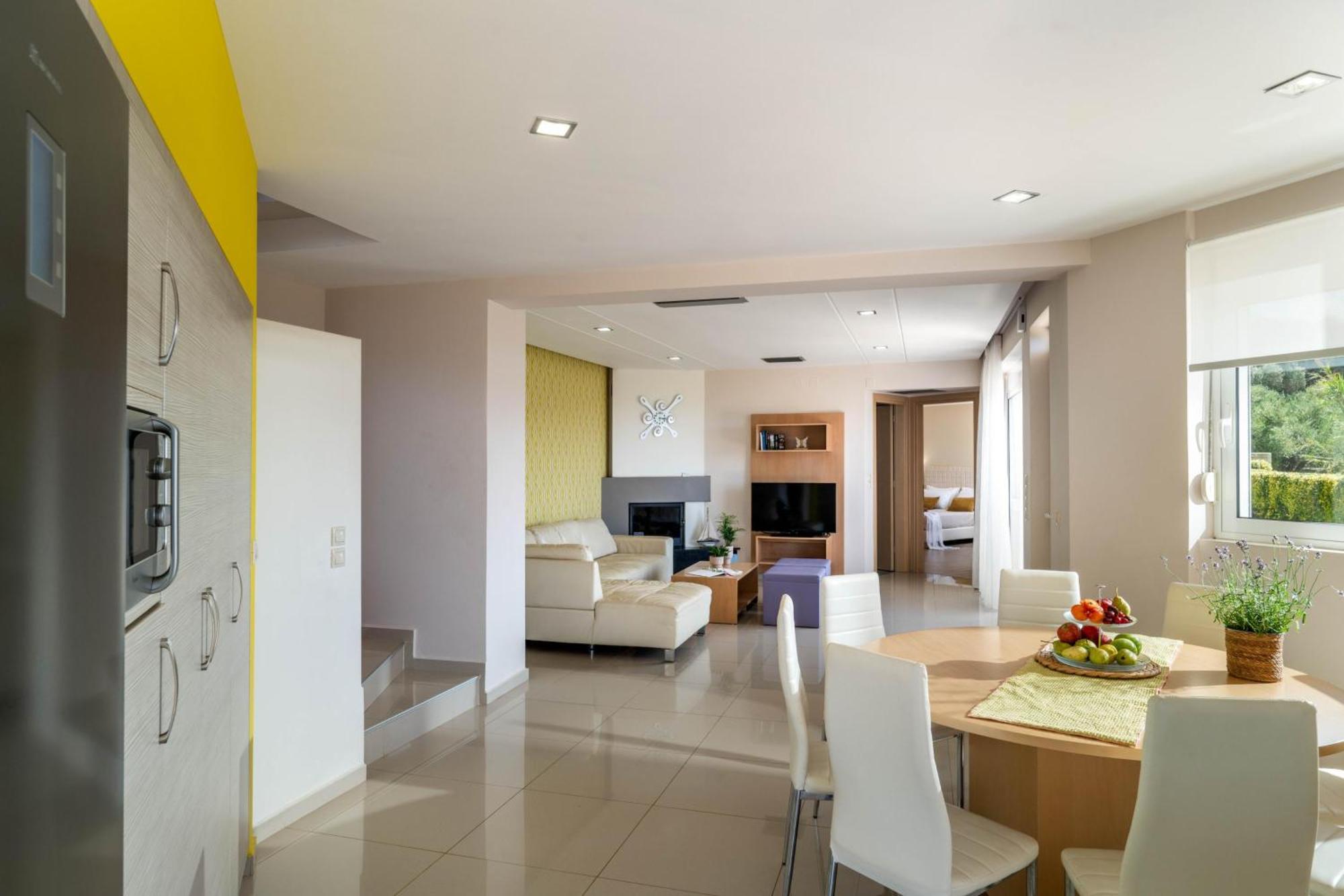 Villa Ariella With Sea View Agia Marina  Bagian luar foto